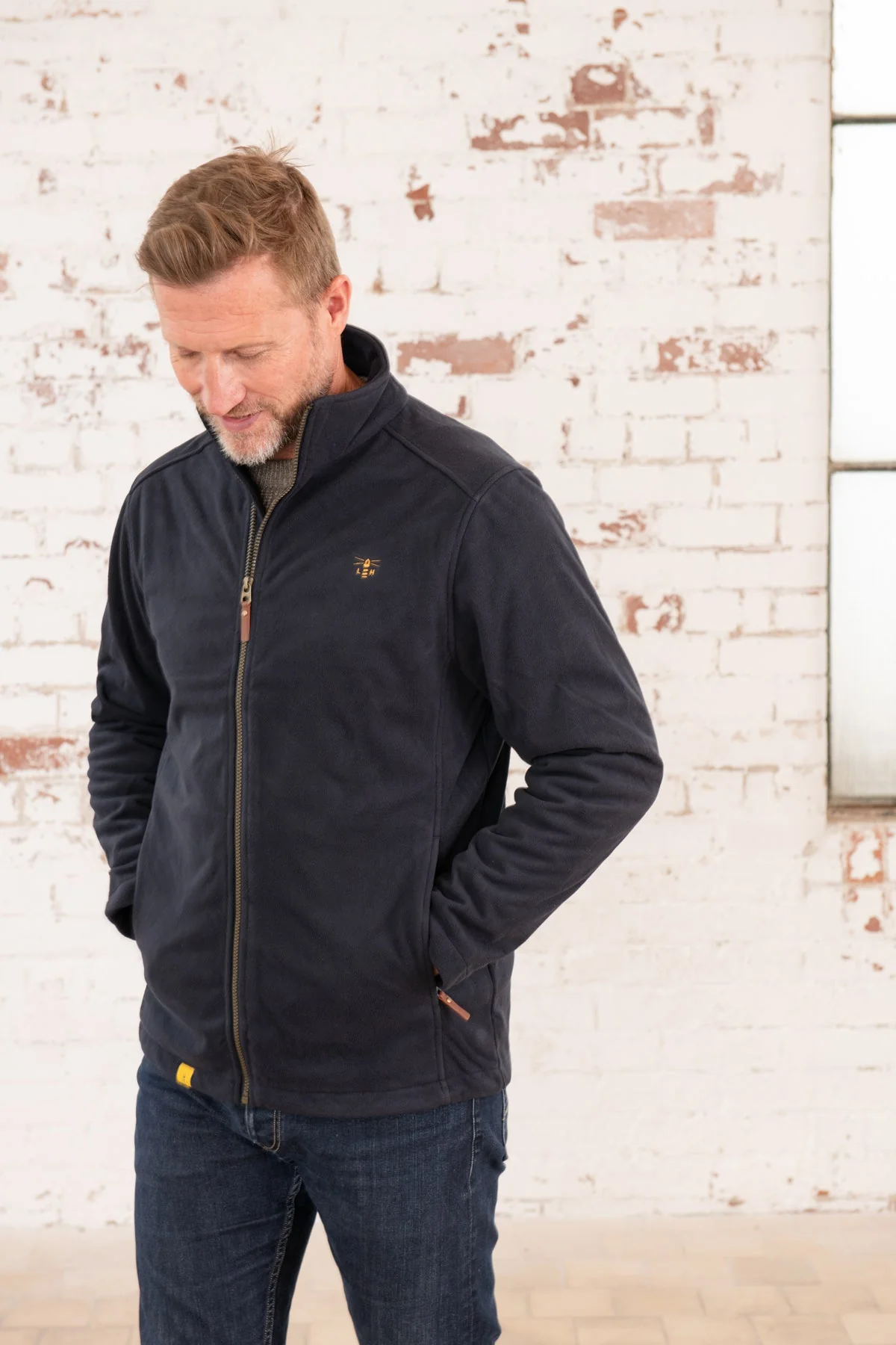 Richmond Waterproof Fleece - Navy - Image 3