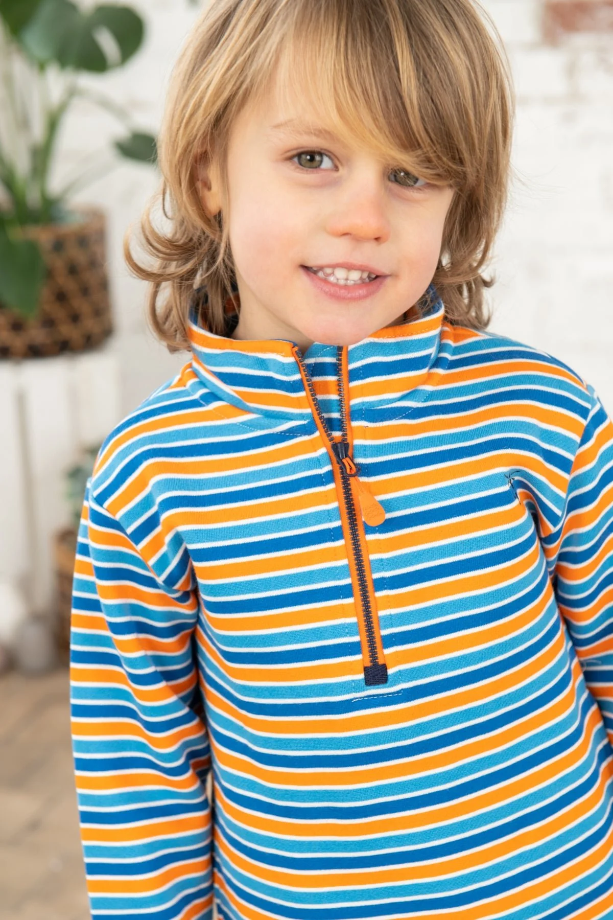 Riley Sweatshirt - Blue Orange Stripe - Image 9