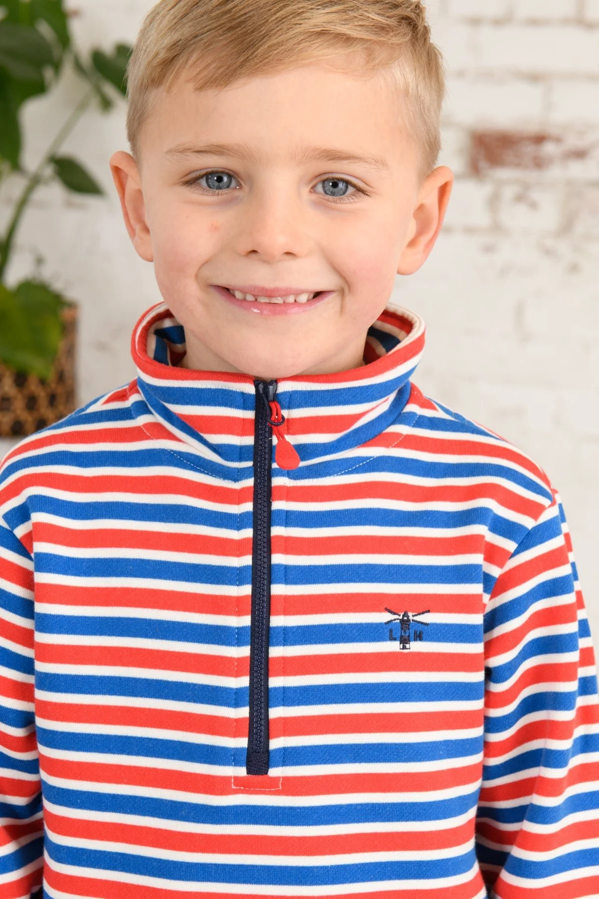 Riley Sweatshirt - Blue Red Stripe - Image 9