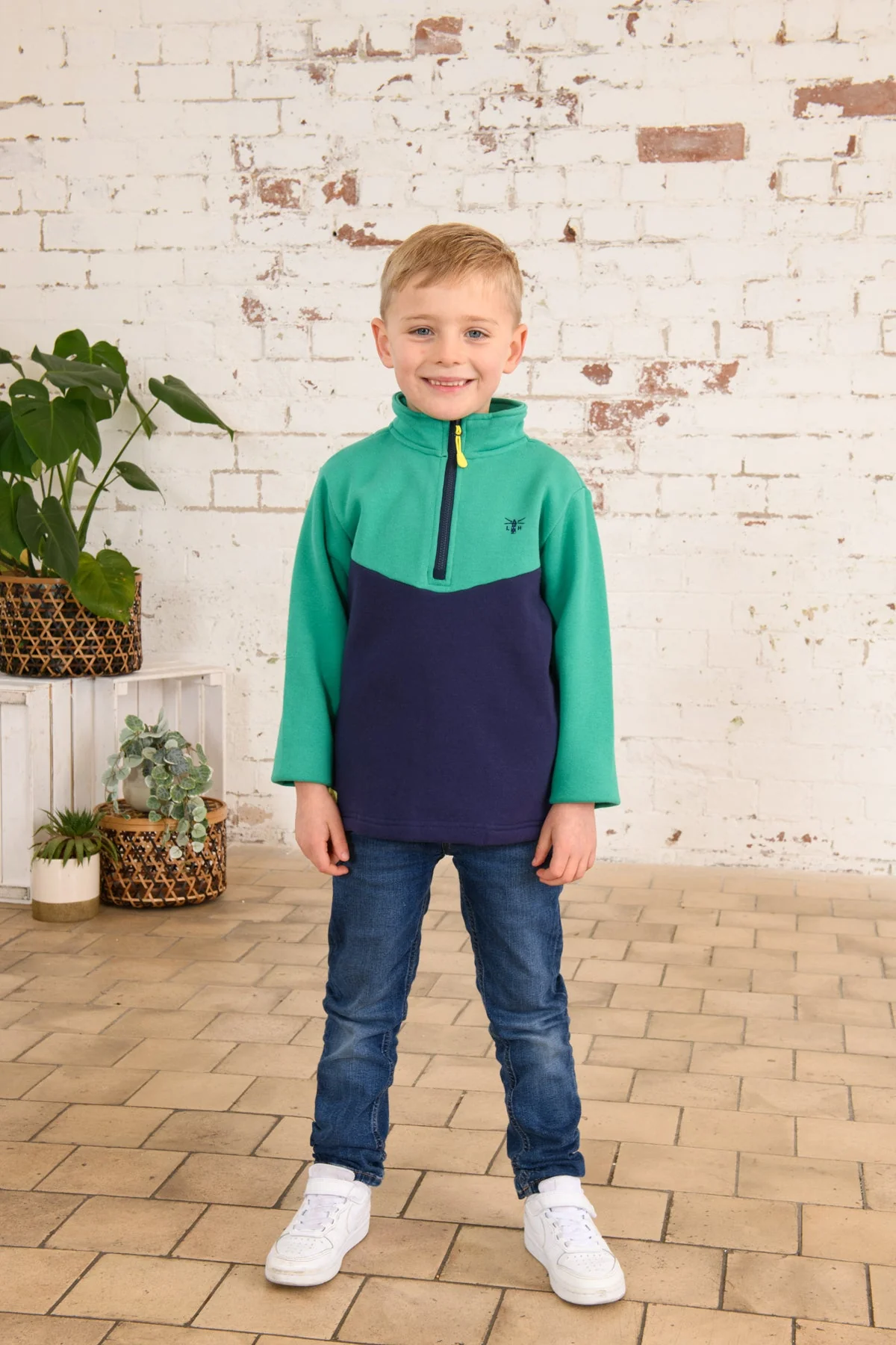 Riley Sweatshirt - Peagreen Navy - Image 5