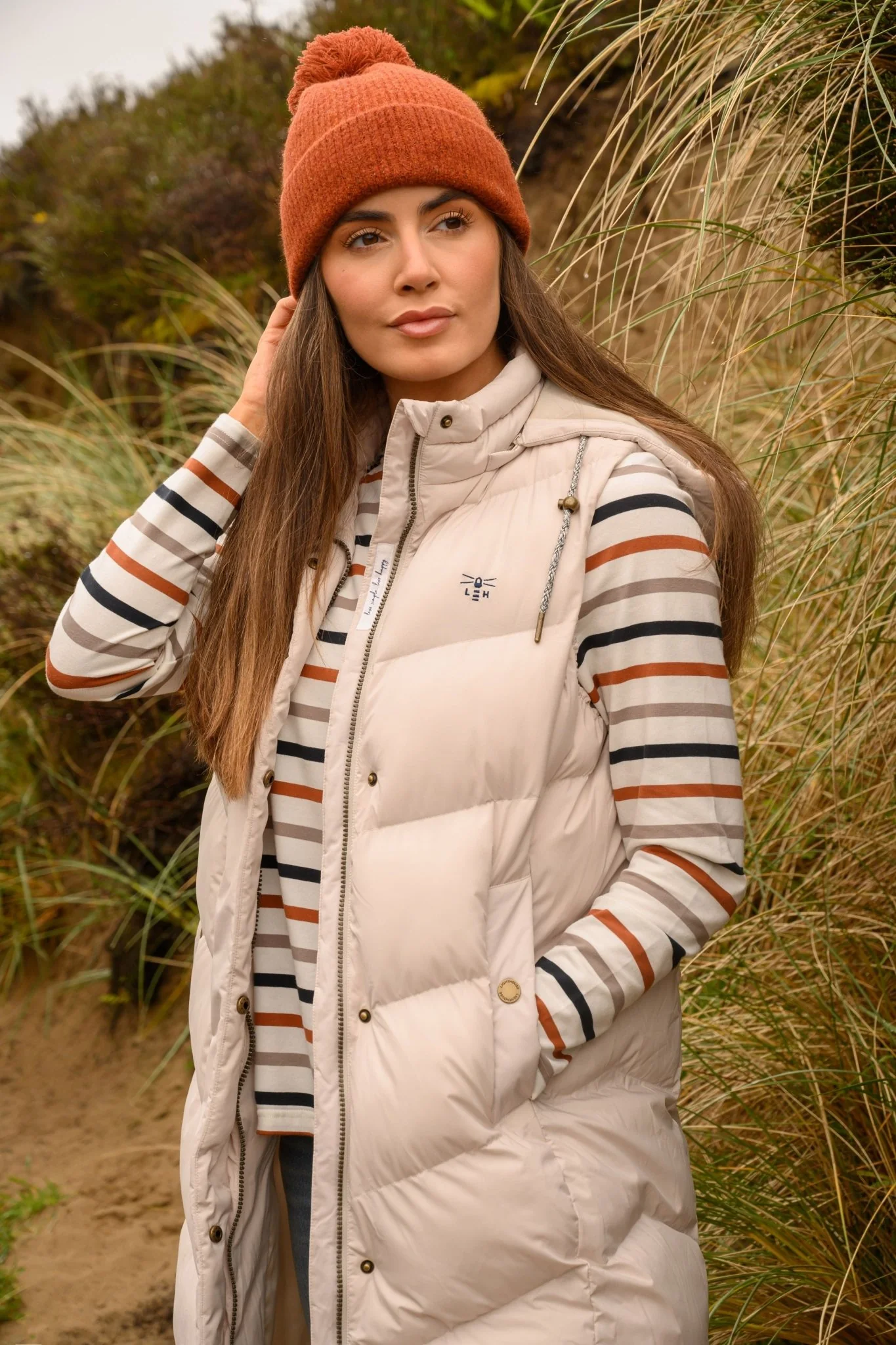 Savannah Long Gilet - Irish Cream - Image 11