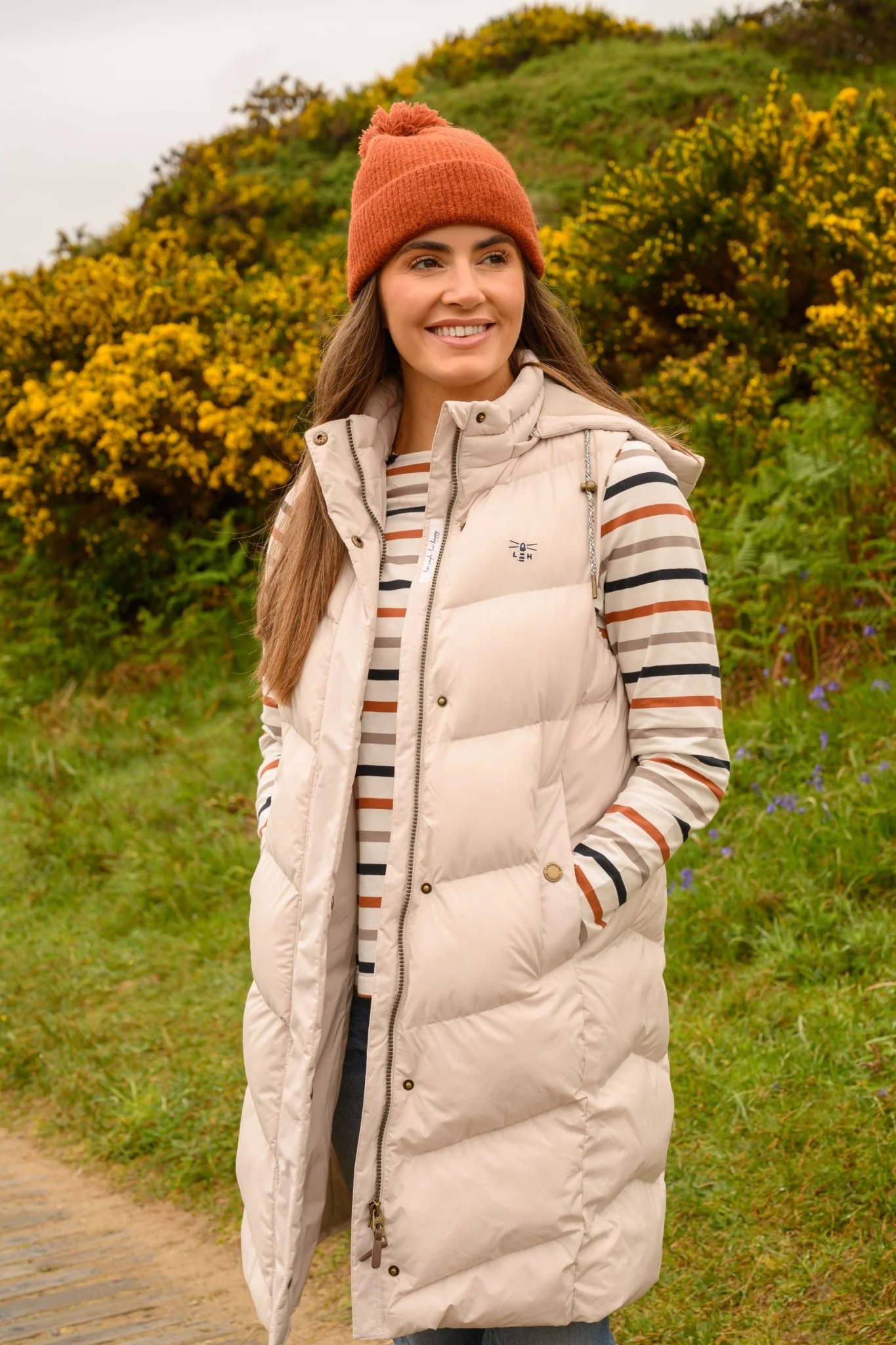 Savannah Long Gilet - Irish Cream - Image 12