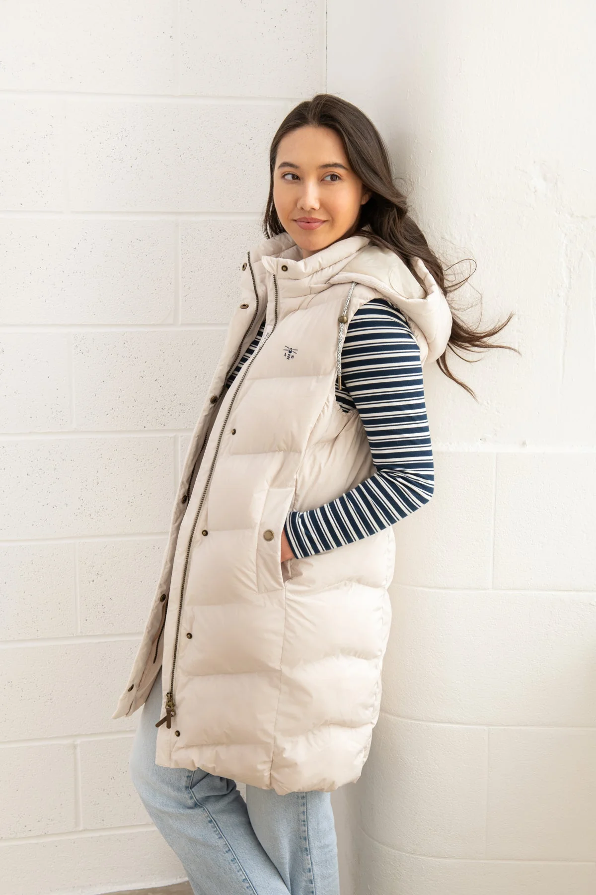 Savannah Long Gilet - Irish Cream - Image 4