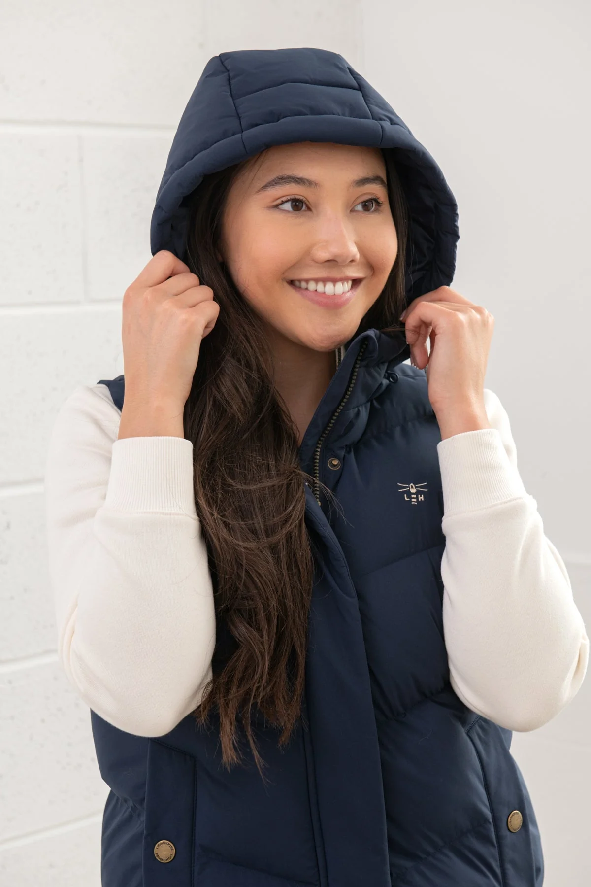 Savannah Long Gilet - Navy - Image 5