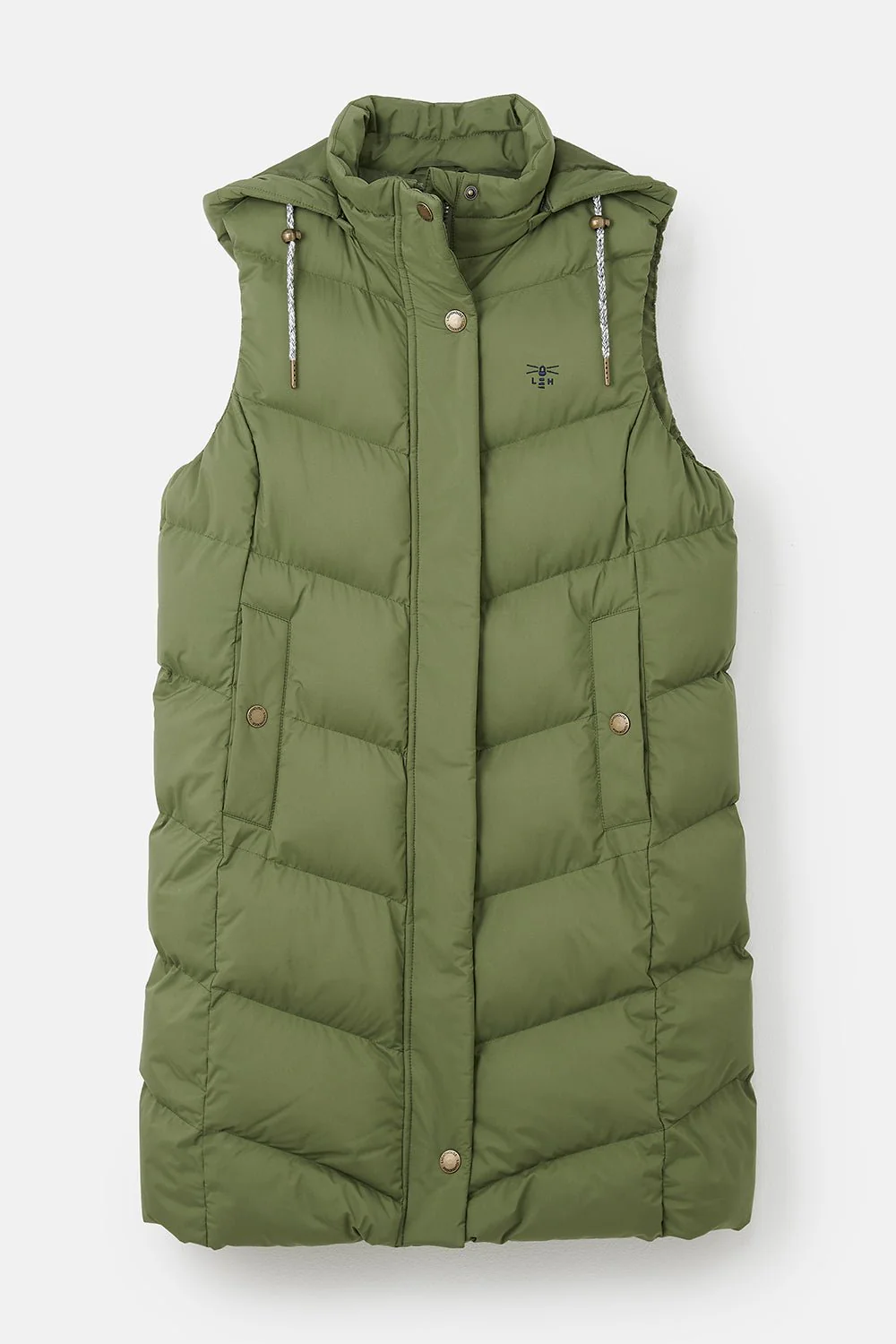 Savannah Long Gilet - Olive - Image 3