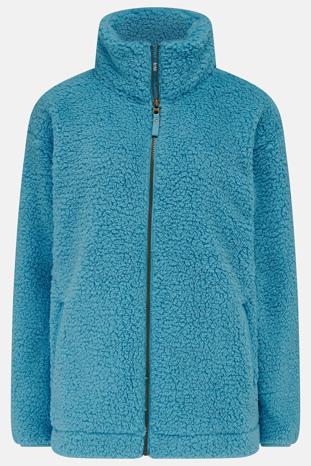 Seashell Full Zip Sherpa Fleece - Blue - Image 2