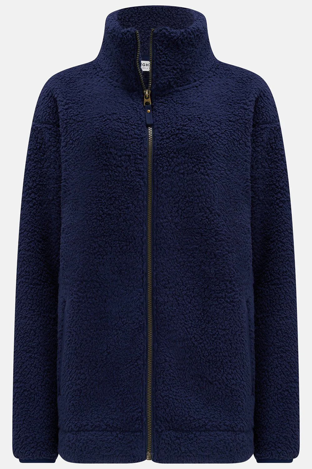 Seashell Full Zip Sherpa Fleece - Navy - Image 2