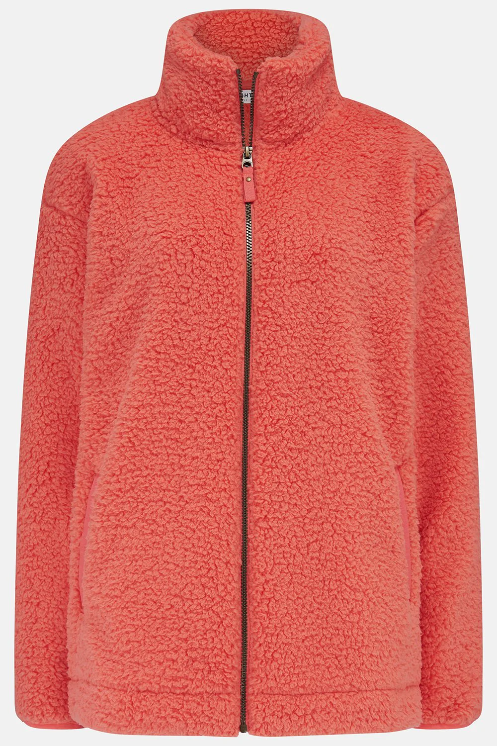 Seashell Full Zip Sherpa Fleece - Poppy - Image 2