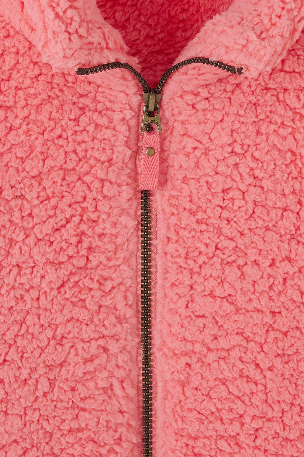 Seashell Full Zip Sherpa Fleece - Sugar Coral - Image 7