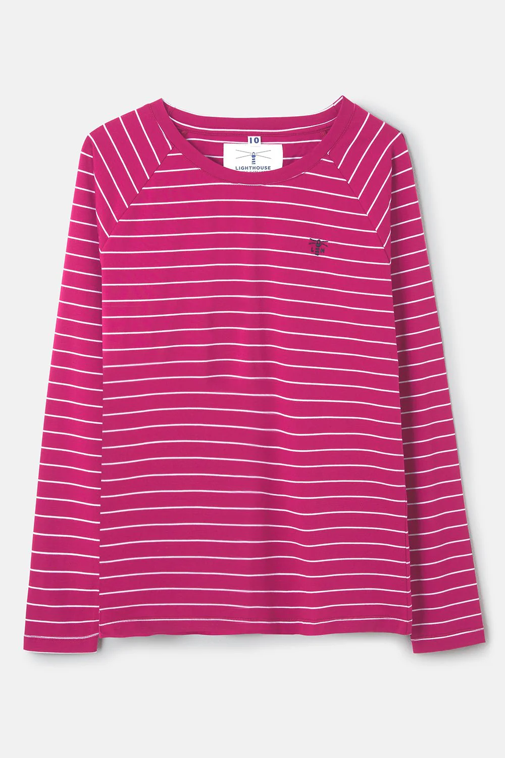 Seashore Long Sleeved Top - Deep Raspberry - Image 2