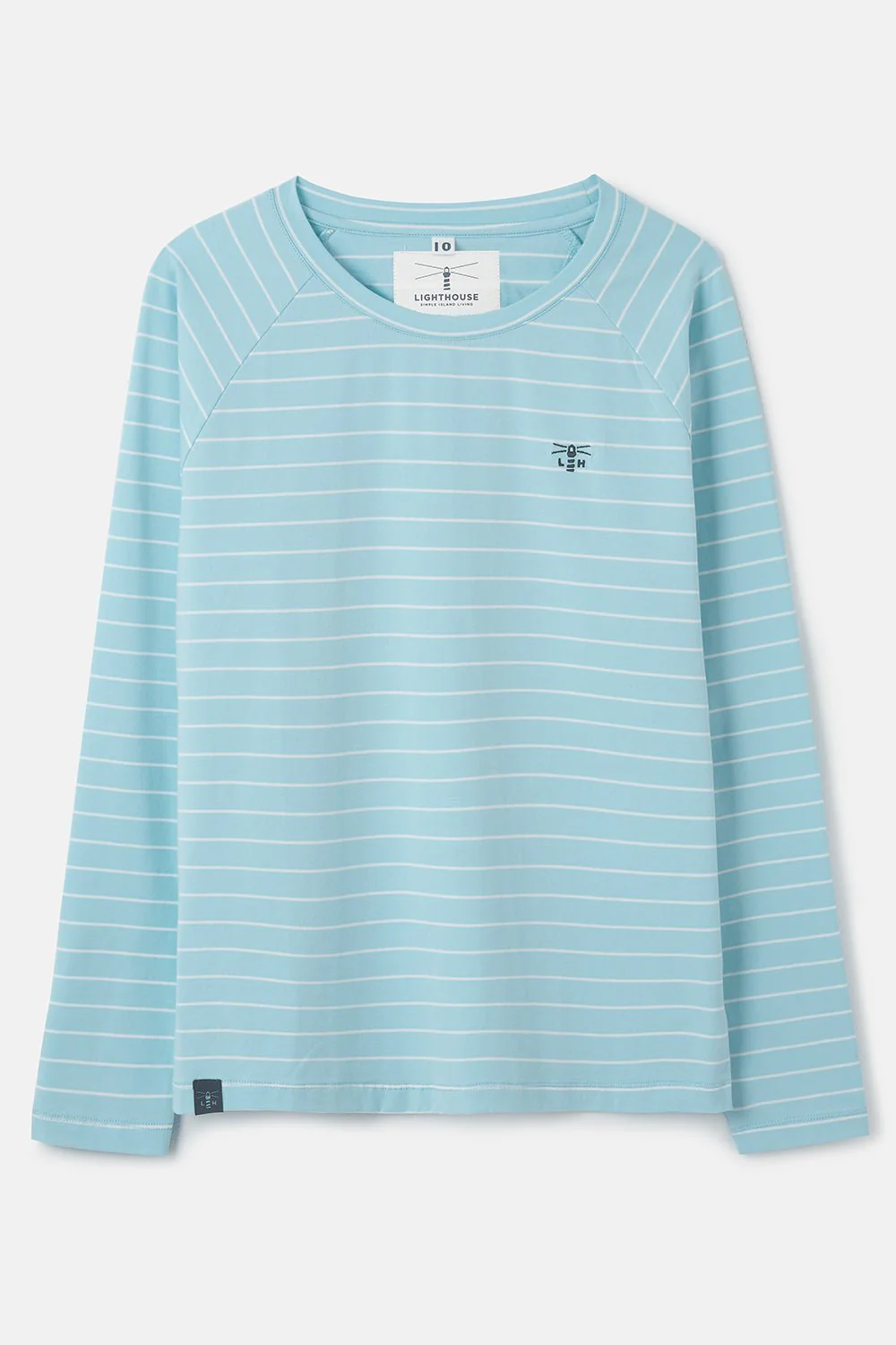 Seashore Long Sleeved Top - Pale Blue - Image 2