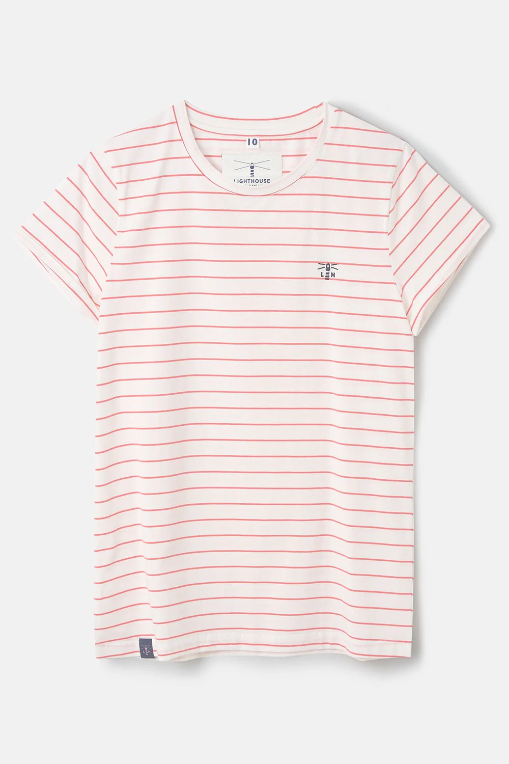 Seashore T Shirt - Cloud Pink Stripe - Image 2
