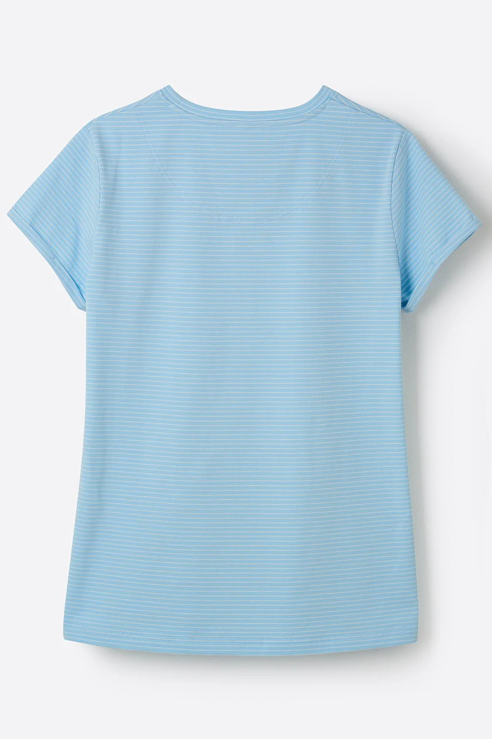 Seashore T Shirt - Pale Blue Stripe - Image 8