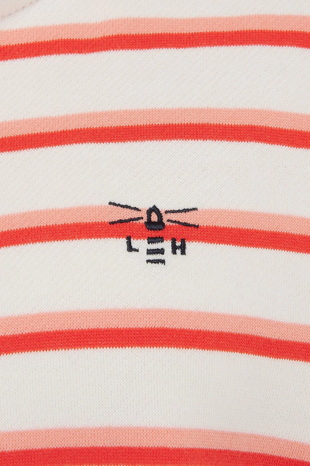Shore Sweatshirt - Coral Poppy Stripe - Image 10