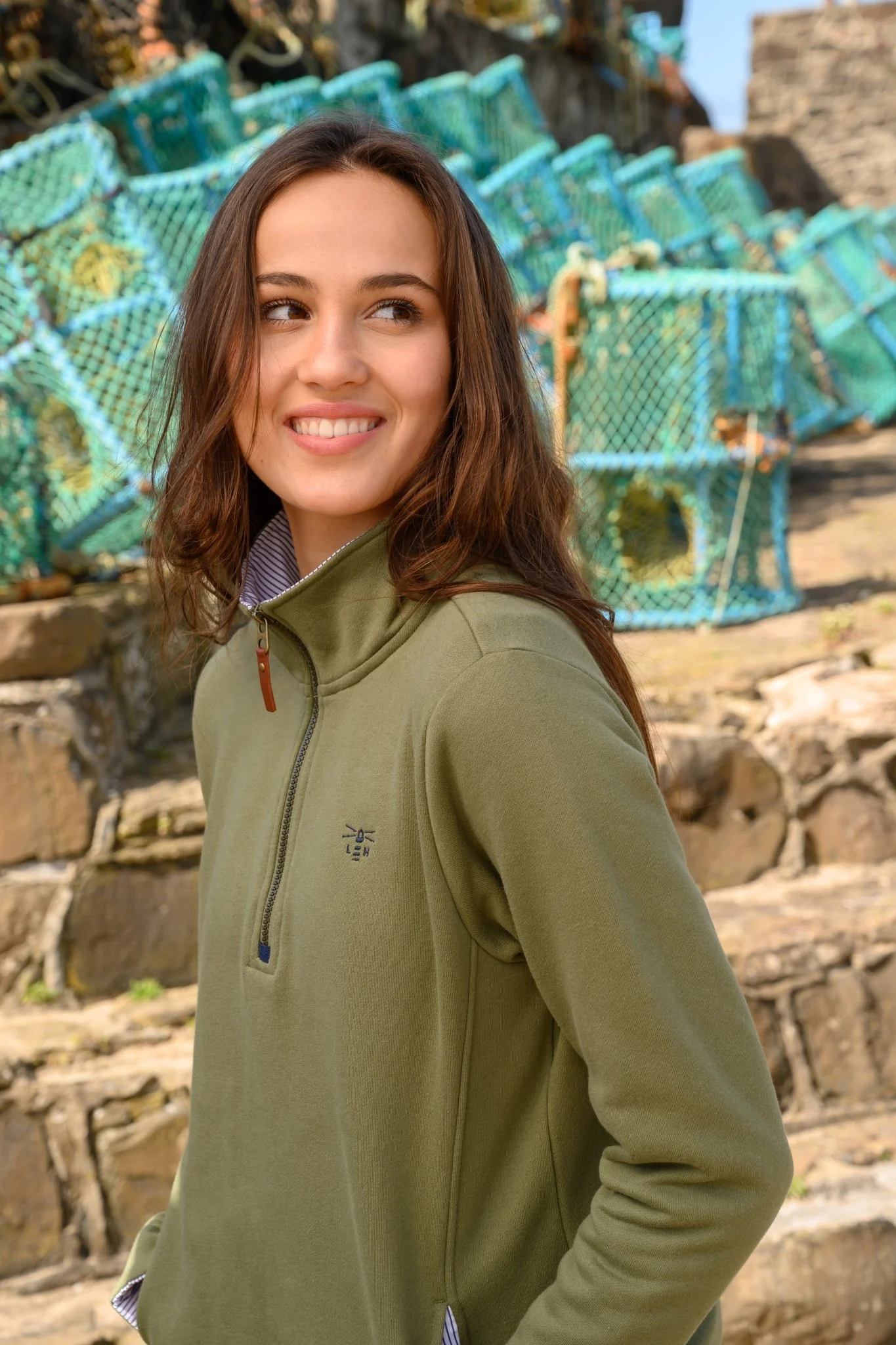 Shore Sweatshirt - Olive - Image 10