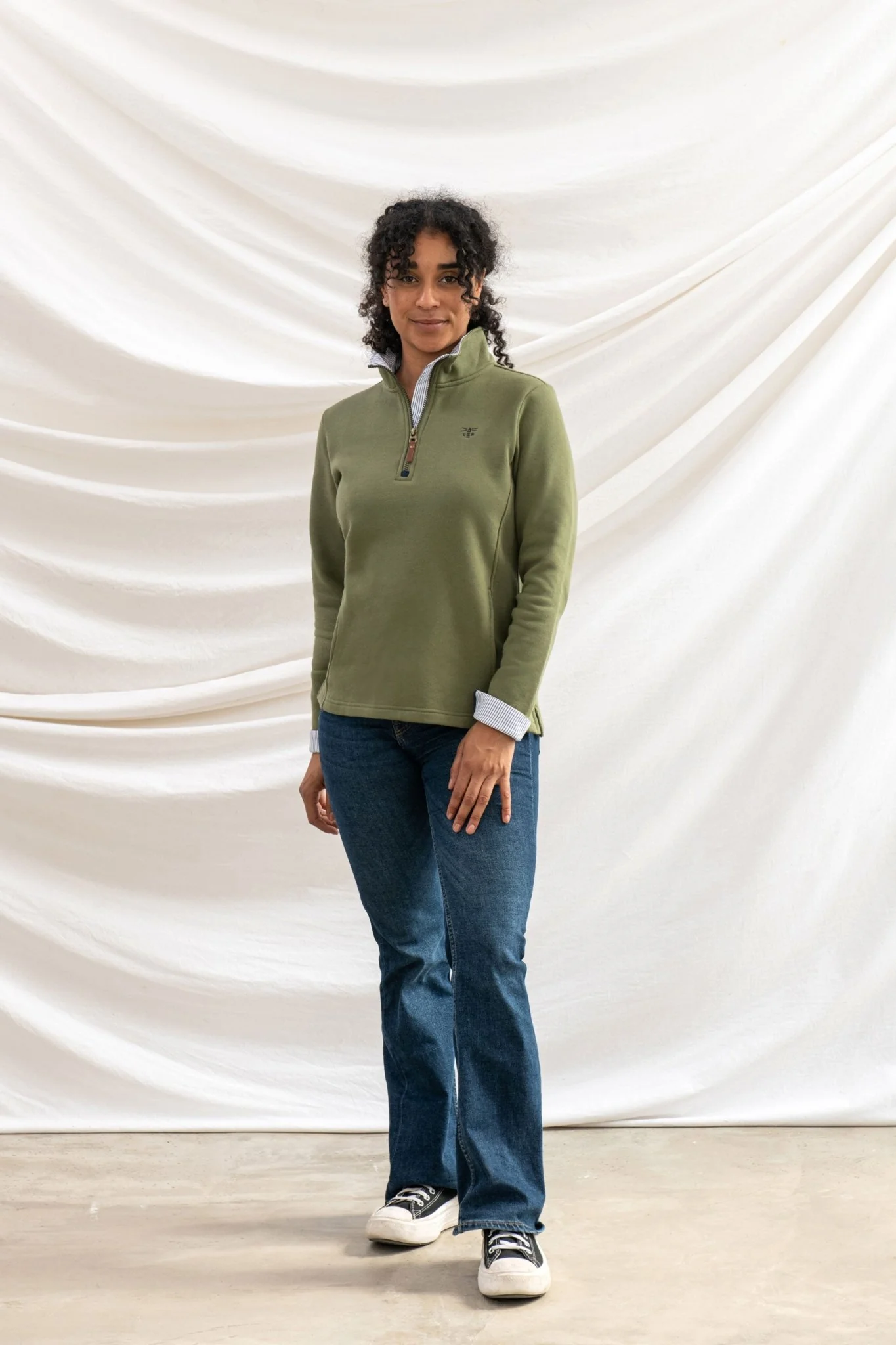 Shore Sweatshirt - Olive - Image 4