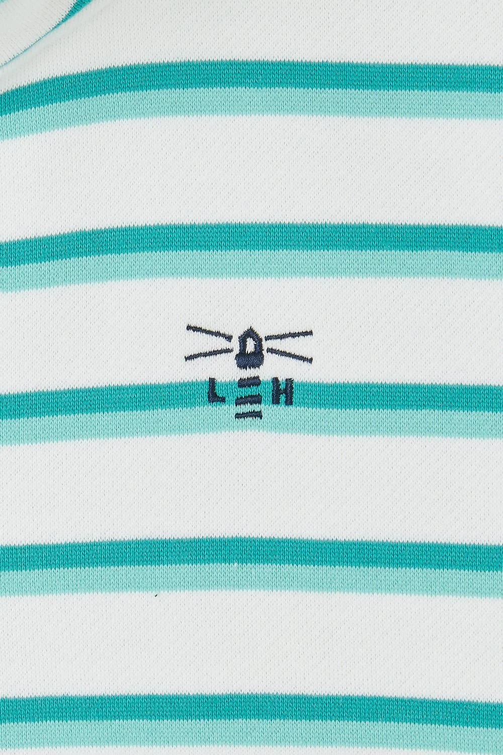 Shore Sweatshirt - Soft Teal Stripe - Image 9