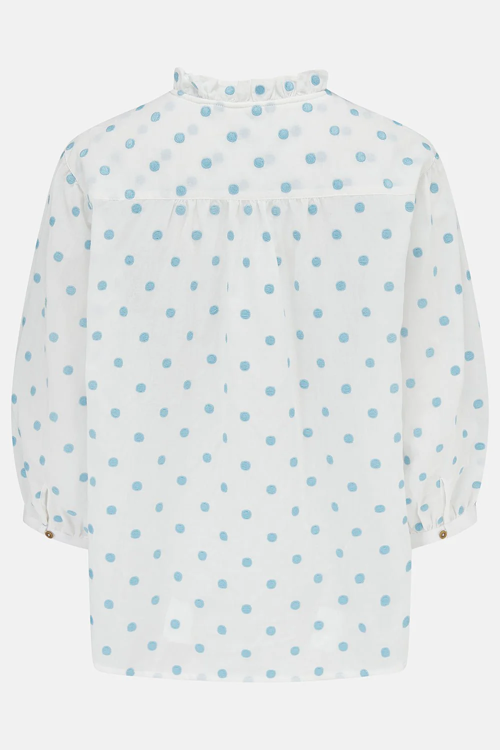 Thea Cotton Blouse - Blue Dot - Image 8