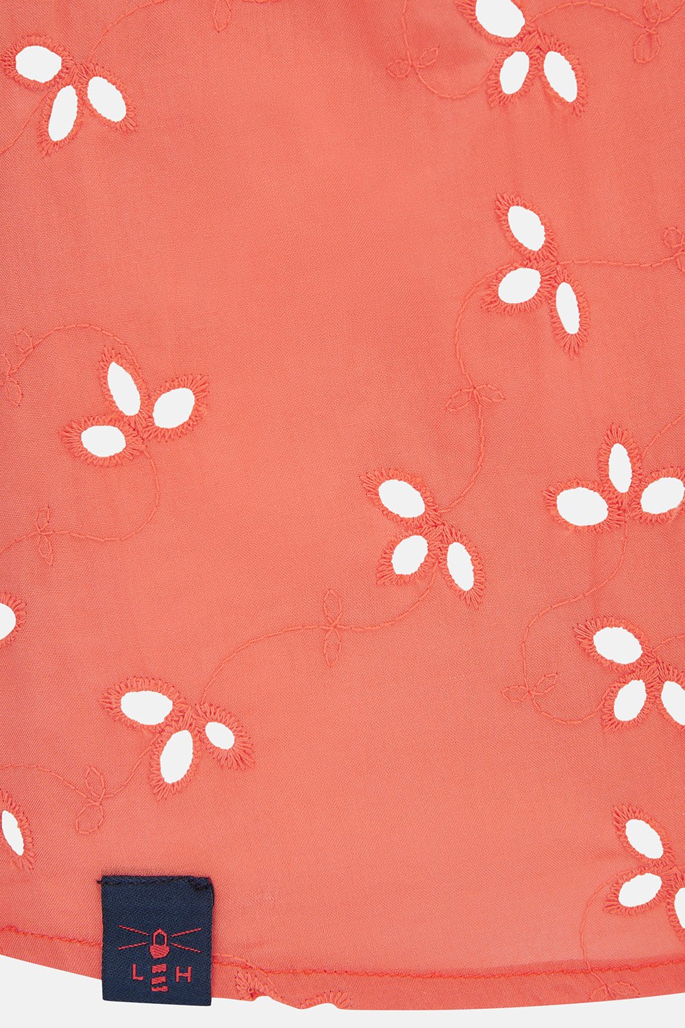 Thea Cotton Blouse - Coral Broderie Anglaise - Image 9