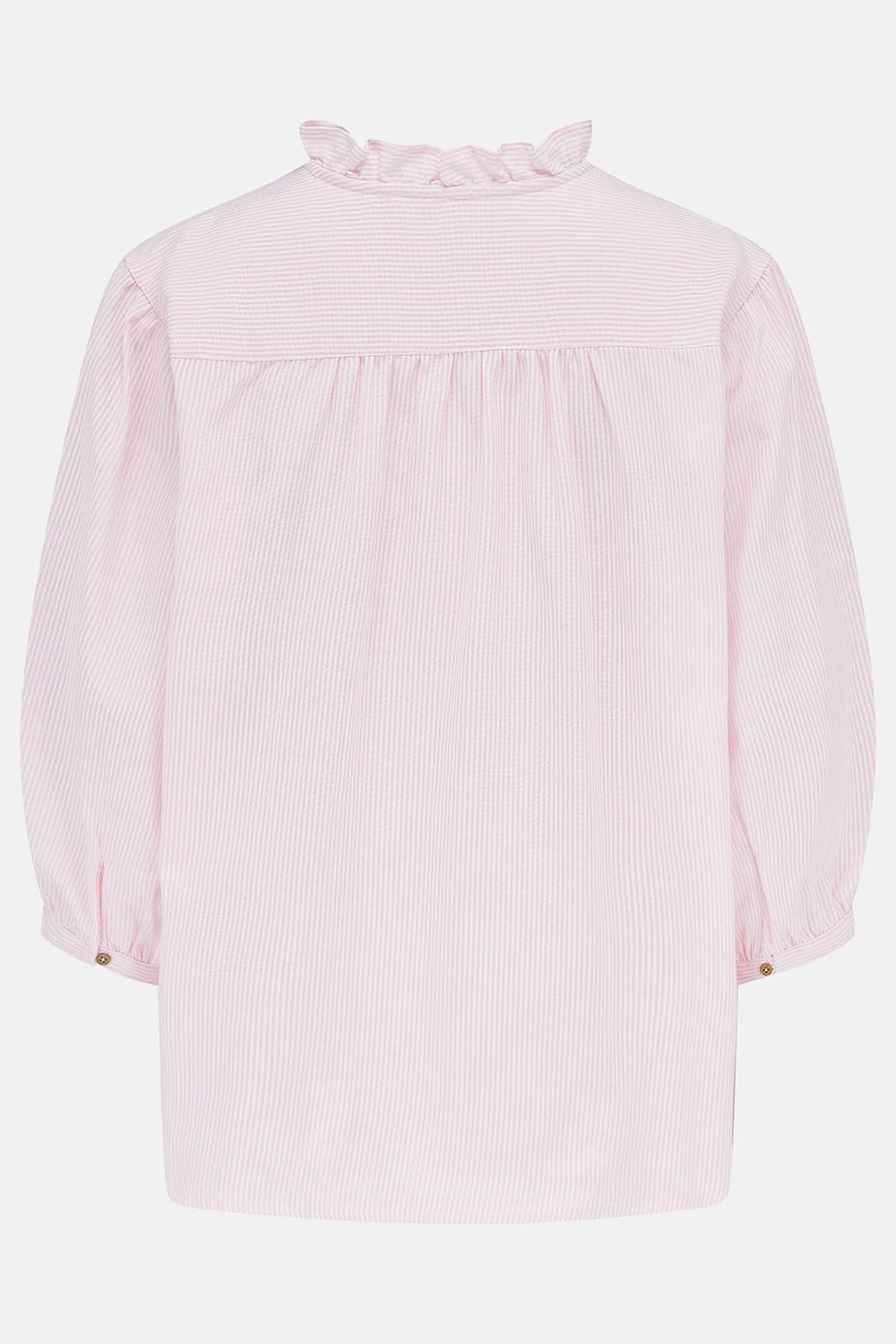 Thea Cotton Blouse - Pink Stripe - Image 8