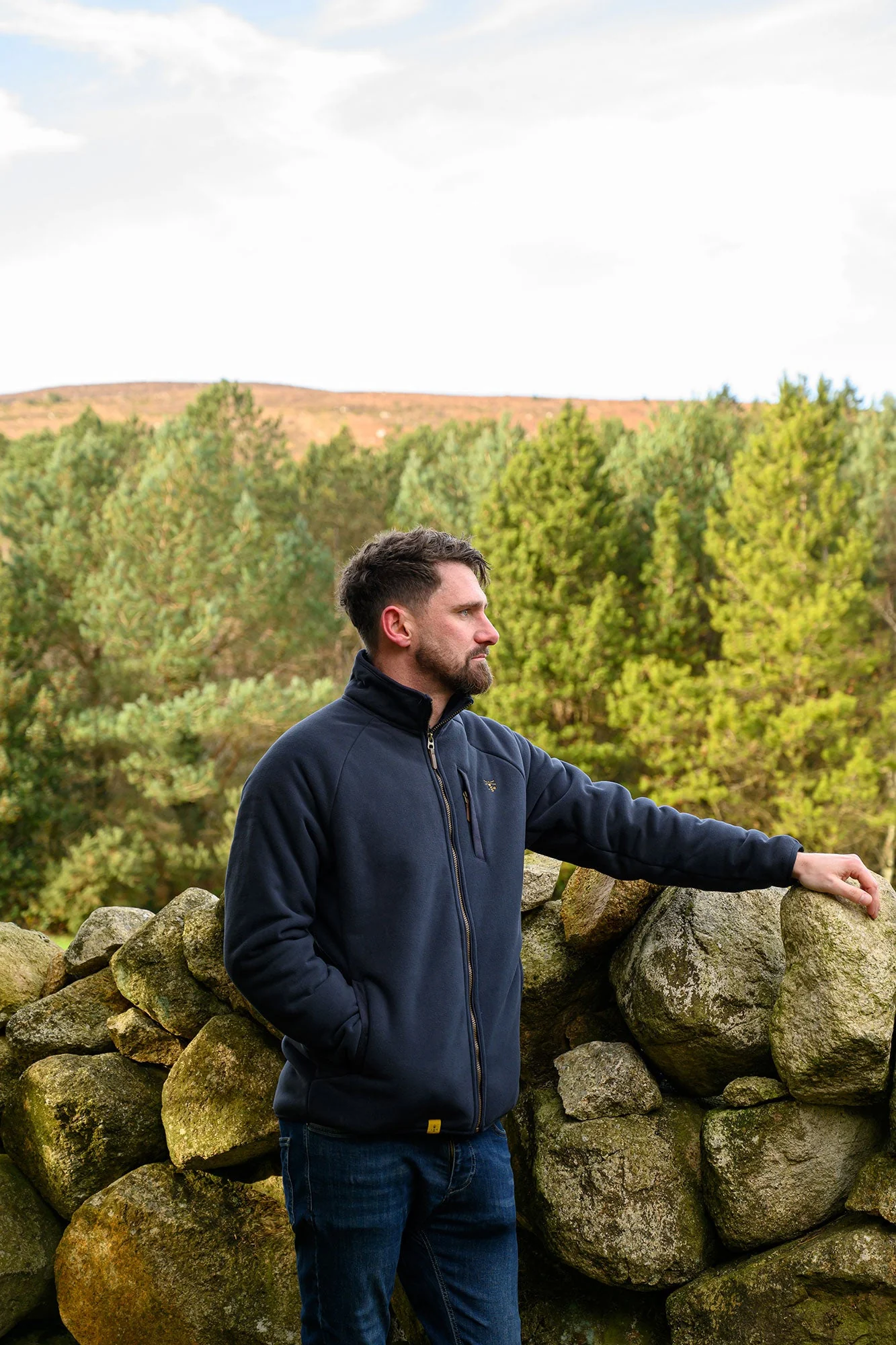 Windsor Waterproof Fleece - Navy - Image 3