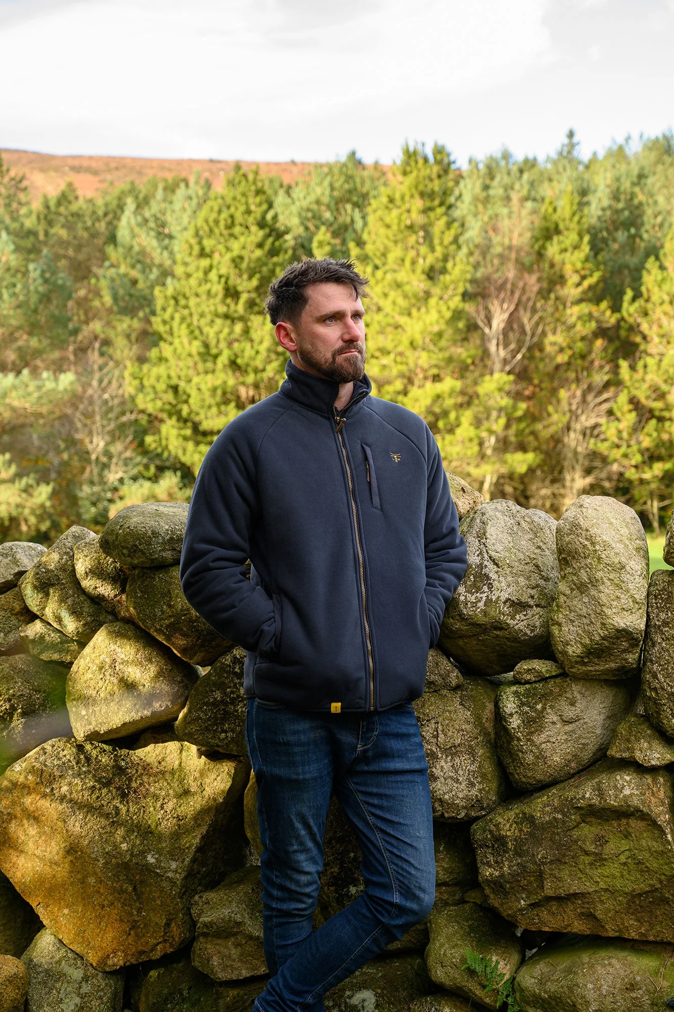 Windsor Waterproof Fleece - Navy - Image 4